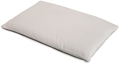 Giraffenland Coussin aux balles d´épeautre Biologique 40x60cm,Tissu en Coton sergé Blanc, + avec Housse intérieure supplémentaire