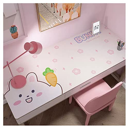 Schreibtischmatte Leder Groß Tischmausunterlage Schreibtischunterlage Mädchen Abwischbar PU Leder Schreibtisch Unterlage Tischmatte Schreibtisch Tischunterlage Mauspad Groß(Size:80*80cm,Color:ich)