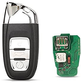 8T0959754F /K/J 8K0959754D Full Smart Remote Autoschlüsselanhänger, kompatibel mit Audi A4 A5 A6L A7 Q5 Keyless Go 433/868Mhz PCF7945AC (Größe: 868Mhz KeylessGo) )