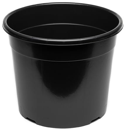 EarlyGrow 10-Pack 20L Round Plastic Plant Pots Nursery Planters Garden | Nursery herb and flower planters. For horticulture, hydroponics, indoor and outdoor household gardens.