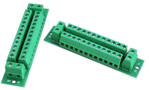 POFET 2PCS Stromverteiler 3A Power PCB 12 Paar Ausgangsanschlüsse für Modelleisenbahn-Miniaturstadtmodell