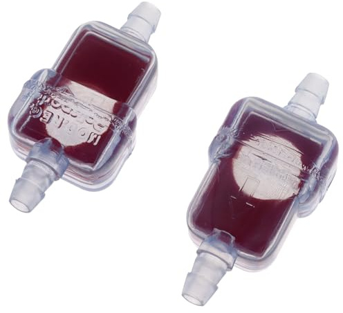 2X Universeller Benzinfilter Kraftstofffilter 6 mm für Motorrad Moped Roller PKW Quad