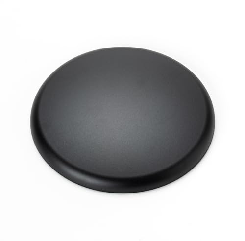 ORION LIGHTSTYLE Extra Flache Abdeckung Verteilerdose PVC schwarz Baldachin Deckendose Abschluss, rund, 135mm