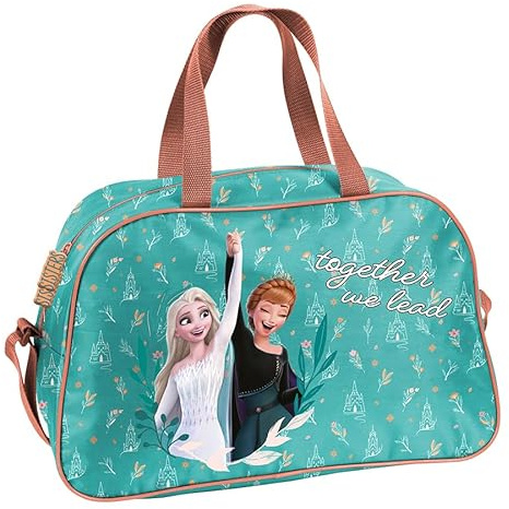 PASO Bolsa de deporte para piscina y escuela con diseño de Frozen Disney para niños – Bolsa de natación con correa ajustable y dos asas – Bolsa de viaje para niños – Bolsa de deporte infantil – Bolsa