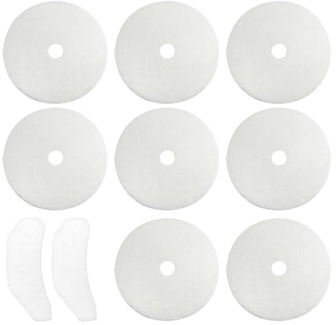 10Pcs Tumble Dryer Filter 8 Round Lint Filter 2 Air Intake Filters, Bush Cloth Exhaust Filter for Bush DHB7VTDW DHB7VTDB TD3CNBW TD3CNBB TDV7NBB TDV7NBW, Lint Filter Replacement for Clothes Dryers