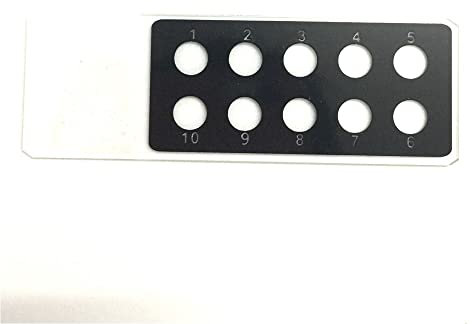 Mikroskop-Zubehör, Mikroskop-Objektträger, poröser Objektträger mit 10 Mulden, 2,5 x 7,6 cm, 5 Stück, Haltbarkeit und zuverlässige Leistung