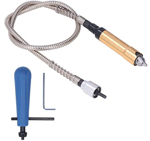 Flex Shaft Extension Rotary Tool Adapter Keyless Chuck Attachment for Electric Drill Grinder Engraving Woodworking
