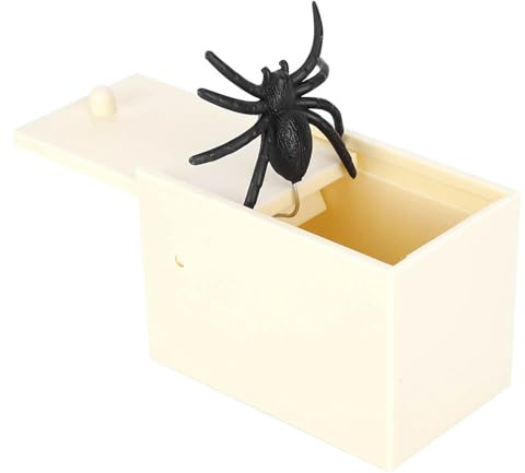 Gonetre Spinne In Box Spider Box Prank Spinne Streich-Box Scherzartikel für Kinder Erwachsene Party Favors Gifts, Aprilscherz Weihnachten Halloween Spinne