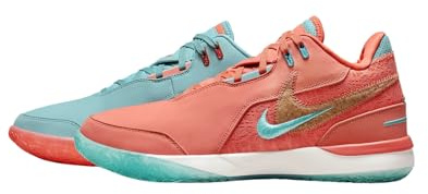 Lebron NXXT Gen AMPD Basketball Shoes (FJ1566-401, Mineral Blue/Sail/Light Wild Mango) Size 9.5