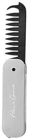Peine plegable para cabello caliente, cepillo compacto para el cabello, cepillos de viaje portátiles, masaje de cabelludo de doble cara, cepillo plegable ABS + PP, peine de viaje, herramienta
