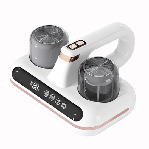 aichilra Mattress Vacuum Cleaner, Strong Suction Anti Dust Mite Hand Held Vacuum Cordless, Mattress Cleaner Machine with 2 Filters & UV-C Light for Pet Hair, Carpets, Couch