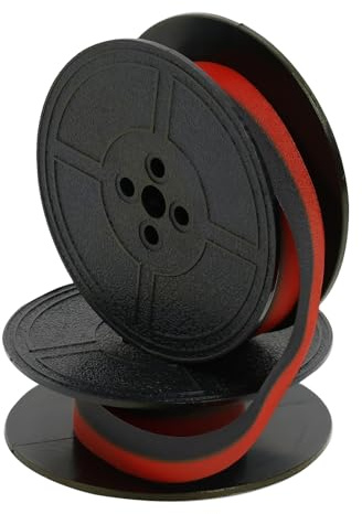 Schreibmaschine farbband，Original Farbband für DIN 2103 Drucker - 53mm Durchmesser, Zweifarbig Schwarz/Rot, Hochwertiges Druckerzubehör für Professionelle und Klare Druckergebnisse