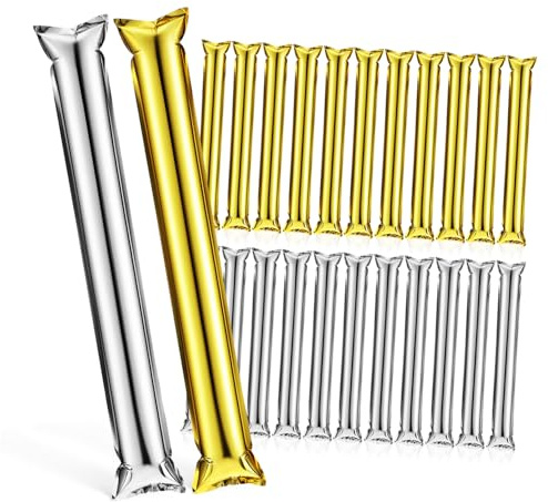 FOYTOKI Pack Thunder Sticks Team Spirit Inflatable Cheering Sticks for Sports Games Easy to Use and Carry