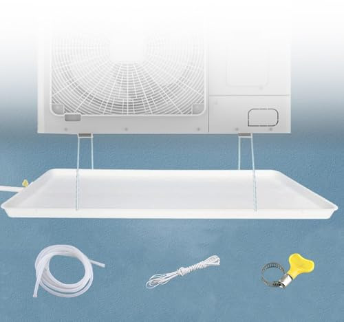Bac Condensat Clim, Bac de Récupération Des Condensats pour Climatiseur Portable Kit de Drainage pour Climatiseurs CVC Mini Split(Large/400cm hose)