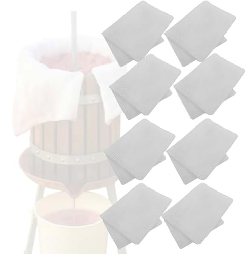 Presstuch 42,5x47cm für 12 L Obstpresse Feinfilter 8er Set Universal Filter