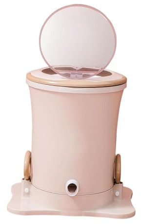 Sharplace Essoreuse à linge, sèche-linge, non électrique, mini-séchoir à linge manuel pour hôtels, ménages, camping, dortoirs, Rose, S