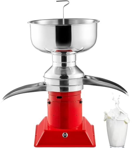 Séparateur centrifuge à la crème de lait, séparateurs de crème électrique 304 en acier inoxydable, séparateur de lait de 25 gal/H et 100L / h, séparateur de crème de bouche pour transformer le