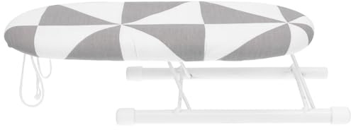 TOBBOMEY Asse da Stiro Mini Pieghevole Supporto Stiramaniche Stabile Design Compatto per Uso Domestico e Viaggi