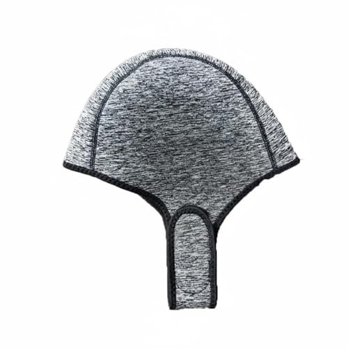MotiveTech Gorro de Buceo de 2 Mm Elástico y Cómodo Capucha Térmica para Surf Secado Rápido Capucha de Neopreno para Surf para Buceadores, Natación en Invierno, Gris, Sin Visera