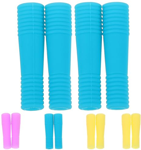 Baluue Copertura Paia Forbici per in Silicone Manico Antiscivolo 6 Protezione Colore Casuale Cutticole Uso Domestico e Professionale Manicure