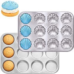immer Bakform Rostfritt Stål Muffinsplåt Whoopie-Pie och Snäckor, obelagd PFAS-fri 18/8 Diskmaskinssäker (Whoopie-pie+Snäckor)