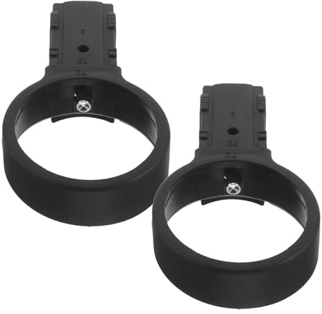 CLISPEED 2pcs Telescopic Ladder Ring Sleeve, Folding Ladder Joint, Abs Plastic, Black, 7.2cm X 6.8cm Id, for High-Rise Projects, Painters and Home Renovators
