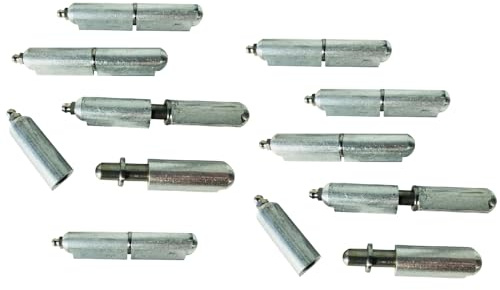 4 Aluminum Weld on Bullet Hinge Stainless Steel Bushing & Pin w/Zerk Grease Fitting (10)