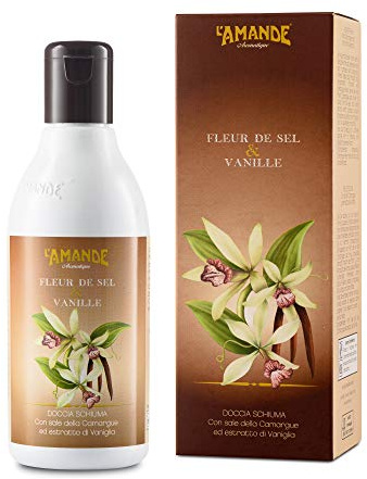 L'Amande - Espuma de ducha con flor de sal, 250 ml