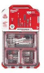 MilwaukeeTool 48-32-4082 Impact-Duty Alloy Steel Driver Bit Set with PACKOUT Case (100-Piece)
