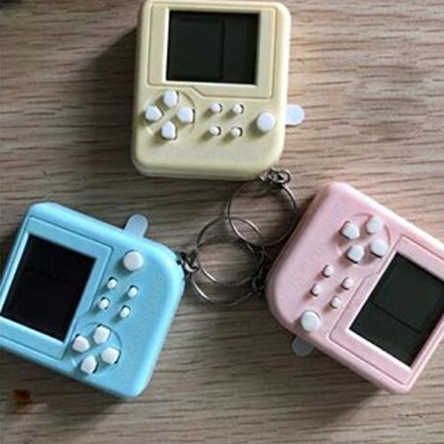 Mini console de jeu portable nostalgique classique puzzle dessin animé cadeau créatif porte-clés (3)