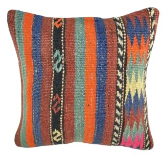 kelim kissen 40x40 cm handgefertigt kelim kissenbezug orientalische kissen kopfkissen viereckig dekorative bohemian kissenhülle dekokissen sofakissen zierkissen code A1929