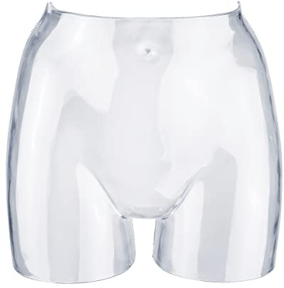 Deco Woerner Schaufensterpuppe Mannequin Deko-Torso Damenslip-Torso klar 31 cm Glasoptik