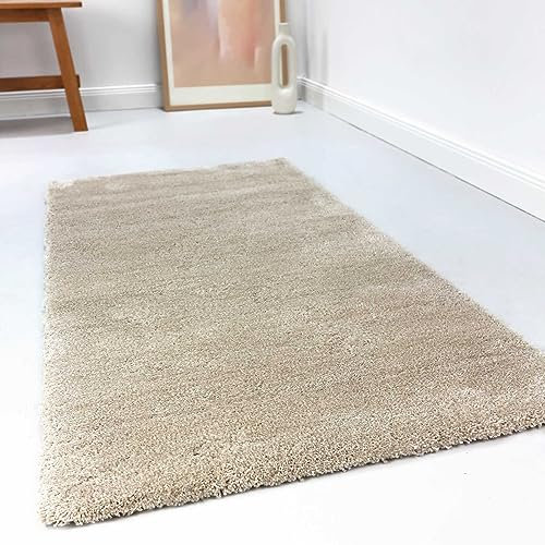Wecon Home relaxx Hochflorteppich, 160 x 230 cm, Creme beige