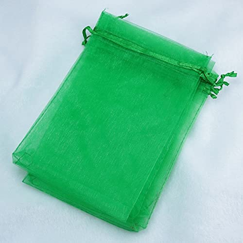 PONOA 50 Stück 7x9cm 9x12cm 10x15cm 13x18cm 15x20cm Transparente Organzabeutel Hochzeit Pralinenschachtel Verpackung Geburtstagsfeier Geschenkbox Verpackung