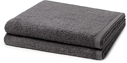 Ross - 2 teiliges Frottier-Set - Vita (2 X Duschtuch im Set) - 520 g/m2 - Baumwolle - Walkfrottee - saugstark - weich und flauschig - Schiefer