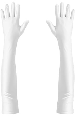 Oblique Unique® Damen Handschuhe Lang Handschuh für Hochzeit Fasching Karneval Motto Party Kostüm Accessoire für Halloween