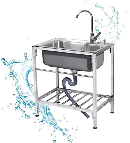 lavello da cucina controsoffitto piano di lavoro tappetino lavabo guardaroba camera nero appeso a parete sottopiano sotto bagno piccolo acciaio inossidabile staffe bianche rack unità acqua calda
