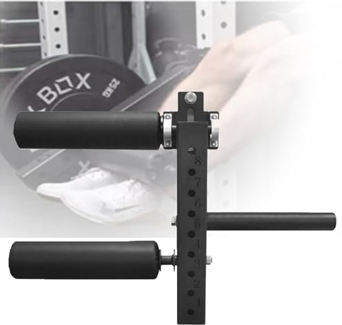 LwiftGal Sitzende Beinverlängerung Ausrüstung, Curl-Maschine Upgraded Foam Cotton, Bein-Muskel-Gruppe Training Fitness Squat Rack Zubehör,26mm