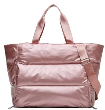 Balakaka Puffer Reisetasche 35L, 3 in 1 Handtasche Damen mit Nasse und Trockener Tasche, Groß Kapazität Wasserdicht Tasche Damen Shopper für Fitness Reisen Yoga
