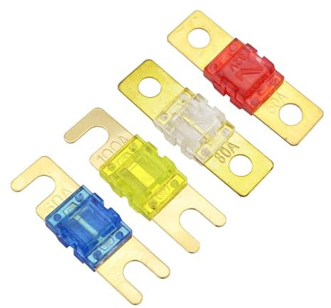 2PCS ANS SICHERUNG 20A 30A 40A 50A 60A 70A 80A 100A 125A 150A 175A 200A Mini Auto Stereo audio AFS Sicherung EINE Stud Auto Sicherungen(125A,O type)