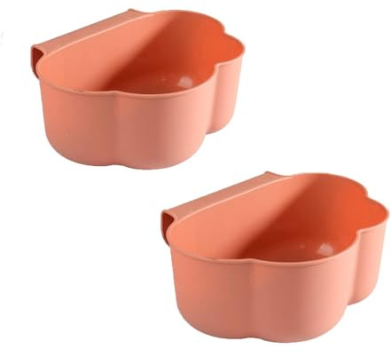 Kawaology Wickeltisch Organizer 2 Stück Küchenschrank Tür Hängende Abfallbehälter, wickeltisch organizer zum anhängen, Auffangschale für Küchenabfälle (rot)