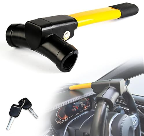 JGGQSY Barra Antirrobo Coche para Toyota RAV4, Bloqueo Antirrobo del Volante, Más Visible y Disuasorio, Barra de Seguridad para Auto