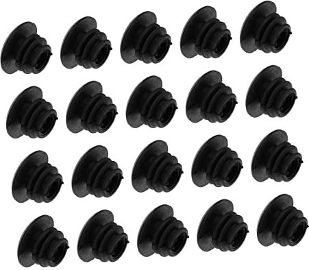 GANAZONO 20 Stück Fahrrad Endstopfen Lenkerendkappen 22mm Gummi Kompatibel Für Mountainbike Rennrad Lenker Schutz Zubehör