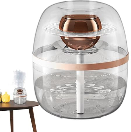 Dormitorio humidificador niebla fría | Humidificadores ABS para tos dormitorio | Humidificador aire ahorro energía con luz nocturna cálida | Humidificador interior pequeño electrodoméstico sala estar
