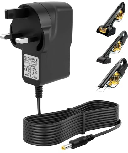 RTDHO 13.3V Replacement Charger for Shark Handheld Vacuum Cleaner | CH950UKT CH950C CH951 CH955 10.8V Ultra Cyclone PetPro Cordless Handvac XCHRGCH950 Power Supply Adapter 4mm X 1.7mm 1.8m