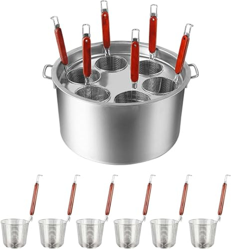 GIQKDZNUO Pentola per Pasta in Acciaio Inox, pentola per Pasta in Acciaio Inox e cestello scolapasta, Utensili da Cucina per Cucina, Ristorante, pentola per Pasta, tagliatelle, Esecuzione
