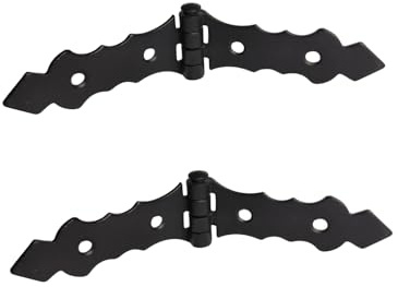 Scharnier Retro Türband Möbelscharnier Antik Türbeschlag 150mm schwarz 2 Stück