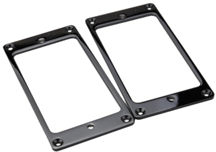 Folpus 2 Stücke Gitarren -Pickup -Rahmen Humbucker Pickup e Abholung Cover Teil, Schwarz