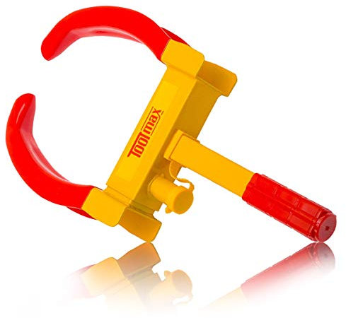 COSTWAY Sabot de Voiture Antivol de Voiture Bloque Roue Sécurité Antidémarrage avec 3 Clés