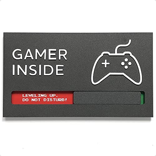 Gaming Sign – Cool Game Decor with Raised Letters, Acrylic Gamer Display for Men, Boys, and Teens – Fun Stuff for Bedroom or Setup Decoration